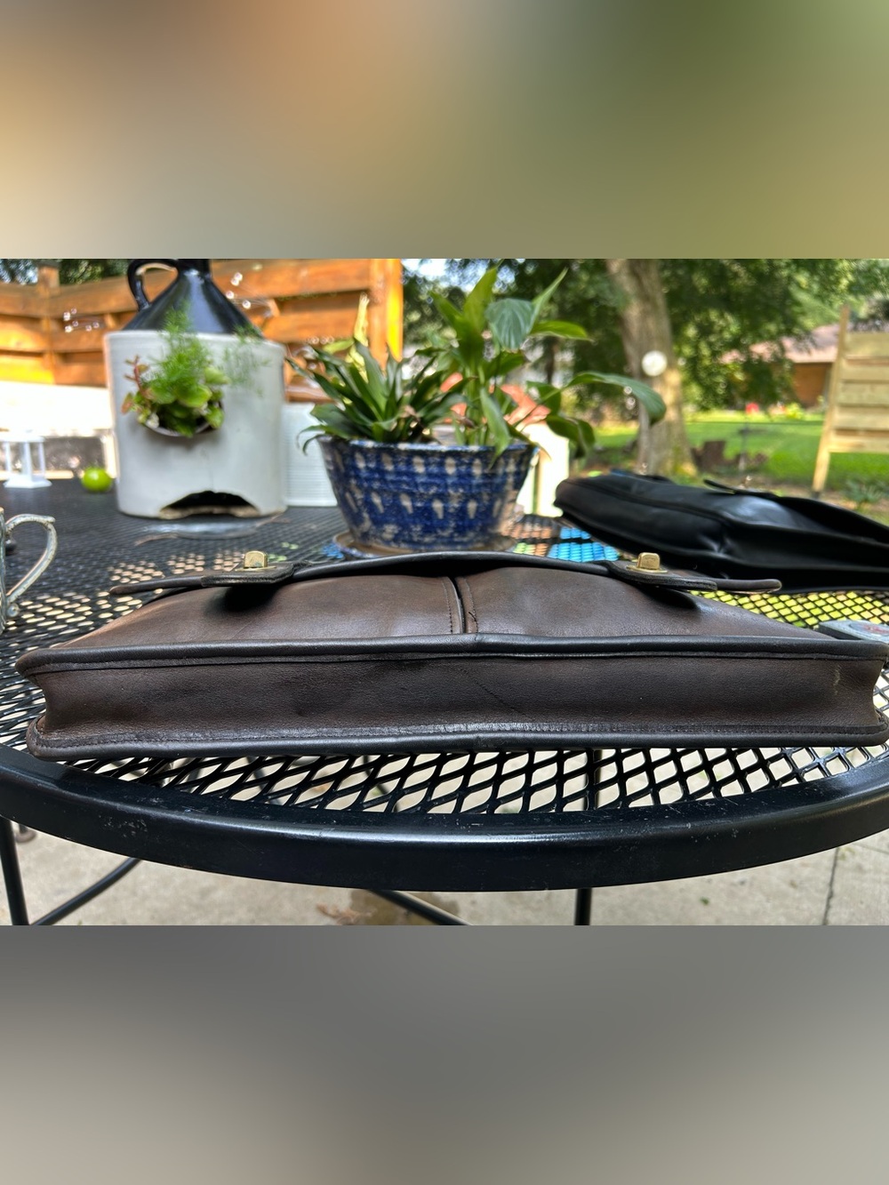 Coach Vintage Brown NYC Leather Briefcase with Brass Hardware - Picture 2 of 15